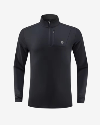 1/4 Zip Pull - “Wind Polar” Noir / XS