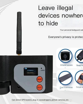 Détecteur de caméra infrarouge sans fil, Scanner de Signal RF, Anti-écoute, autodéfense, recherche de caméra CHINA