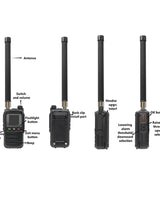 Drone Detector 3 language Handheld 30MHz-6.4GHz Ultra large gamme batterie 6000mah intégrée pour divers UAV Détection précise