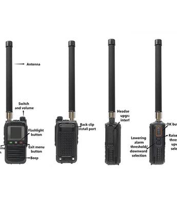 Drone Detector 3 language Handheld 30MHz-6.4GHz Ultra large gamme batterie 6000mah intégrée pour divers UAV Détection précise