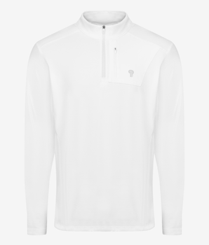 Haut-Demi Zipper coupe vent Blanc / XS