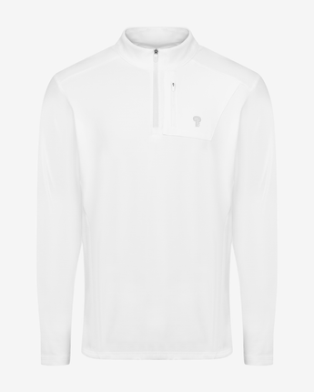 Haut-Demi Zipper coupe vent Blanc / XS