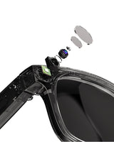 Innovation AI Smart Glass HD1080P Appareil photo Appel vocal Musique Caméra vidéo Bluetooth Caméra vidéo Micro DVR Surveillance Lunettes photo 200W