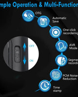 Mini enregistreur Audio numérique, stylo USB professionnel, réduction du bruit activée par la voix, enregistrement Dictaphone, stylo enregistreur Audio longue durée