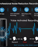 Mini enregistreur Audio numérique, stylo USB professionnel, réduction du bruit activée par la voix, enregistrement Dictaphone, stylo enregistreur Audio longue durée