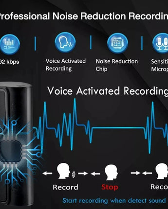 Mini enregistreur Audio numérique, stylo USB professionnel, réduction du bruit activée par la voix, enregistrement Dictaphone, stylo enregistreur Audio longue durée
