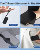 Mini enregistreur vocal numérique discret pour enfants, petit enregistreur vocal, audio GNE dans Ao.com, 72 Go Black / CHINA / 64 GO