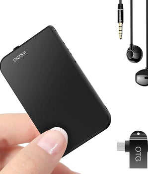 Mini enregistreur vocal numérique discret pour enfants, petit enregistreur vocal, audio GNE dans Ao.com, 72 Go Black / CHINA / 64 GO