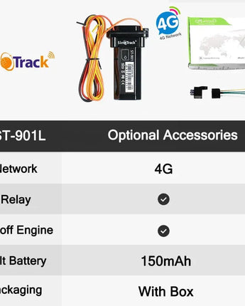  Mini GPS Tracker 4G - Suivi en Temps Réel et Sécurisé 4G With Bat Relay